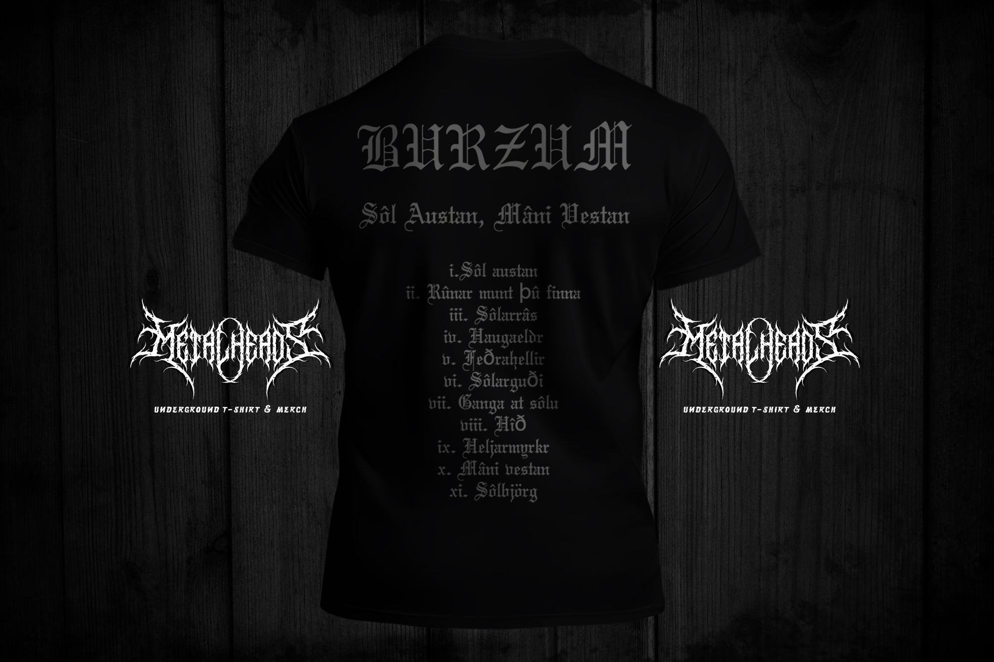 T-Shirt BURZUM from album SOL AUSTAN MANI VESTAN