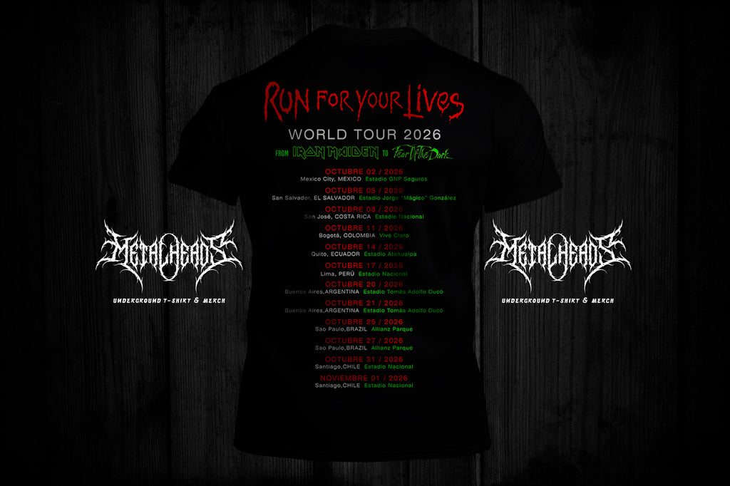 T-Shirt IRON MAIDEN from tour RUN FOR YOUR LIVES