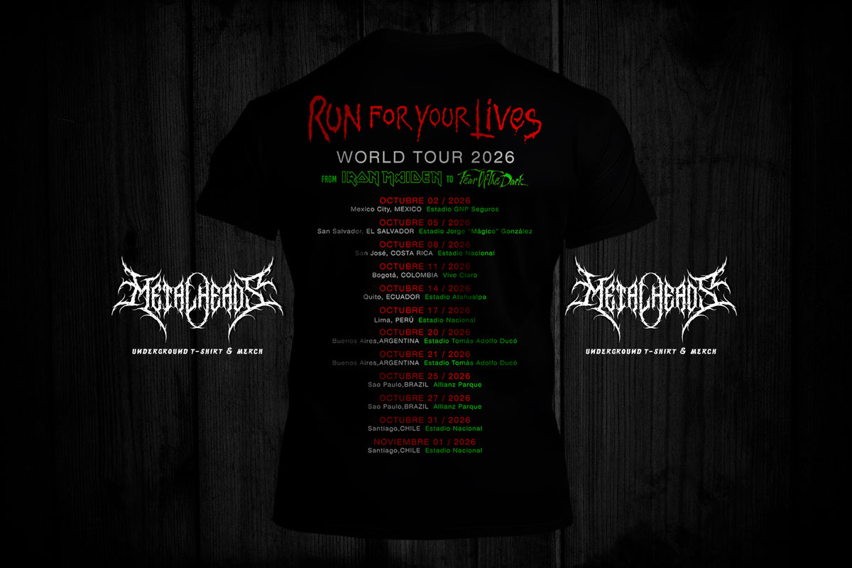 T-Shirt IRON MAIDEN from tour RUN FOR YOUR LIVES